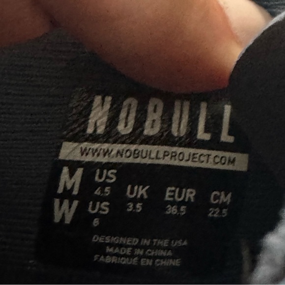 NOBULL Court Trainer Sneakers shoes Superfabric Blue floral CrossFit woman’s 6 - Picture 6 of 10